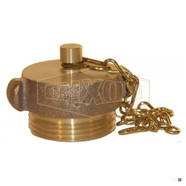 The Right Connection 17-127 Rocker Lug Cap with Chain, 1-1/2 in, MNST, Cast Brass, Domestic